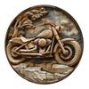 Vintage D Tłoczony Okrągły Metalowy Znak Motocyklowy Zestaw Retro Biker Chopper Dekoracja Ścienna do Garażu Jaskini Mężczyzny Baru Pubu Entuzjasta Motocykli