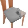 Spandex Jacquard Chair Cushion Cover Dining Room Upholstered Cushion Solid Chair Seat Cover Without Backrest Furniture Protector