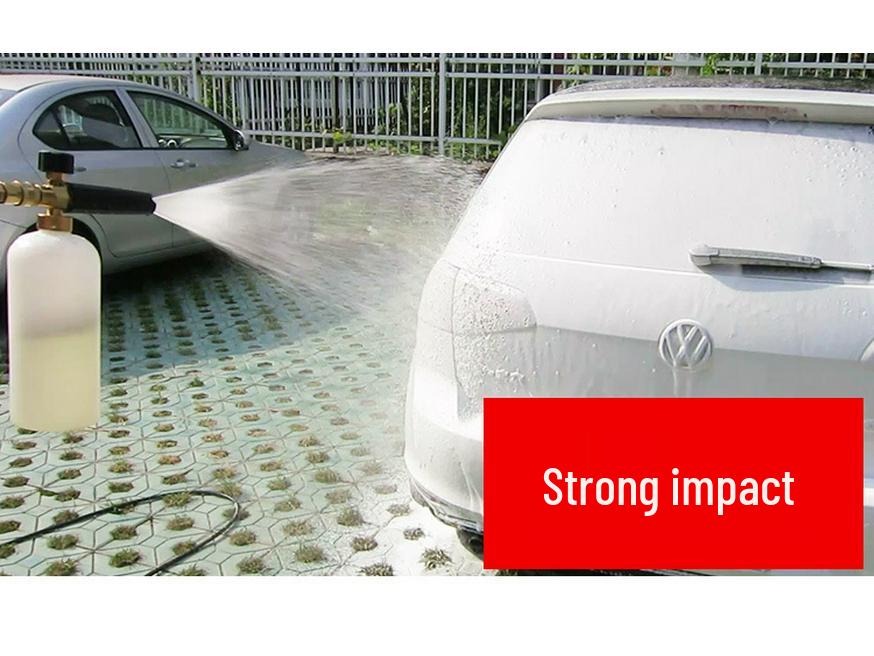 High-Pressure Car Wash Foam Sprayer & Water Gun Head with PA Foam Lance
