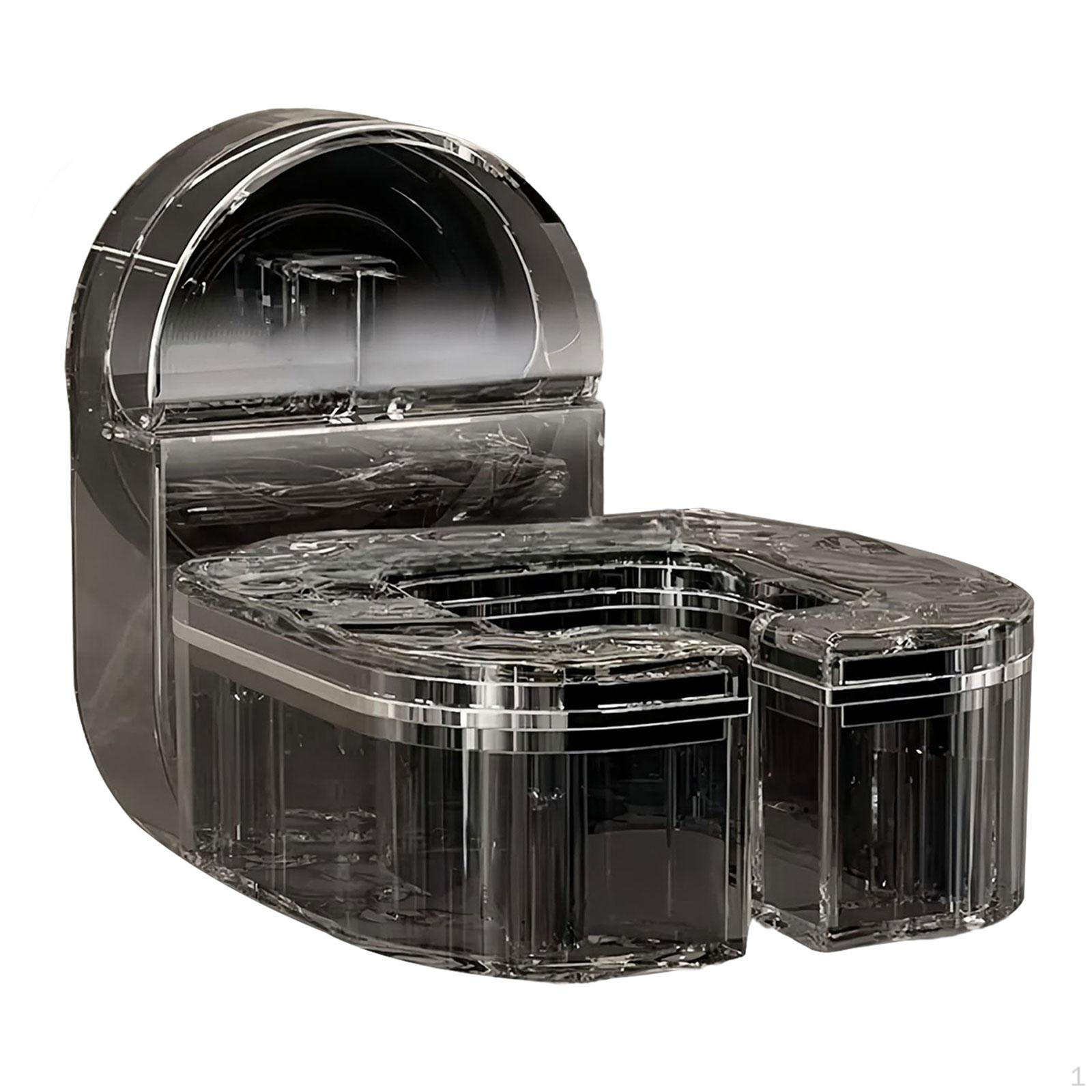 

Вращающаяся подставка для фена, настенное крепление без держателя для дрели Clear Black