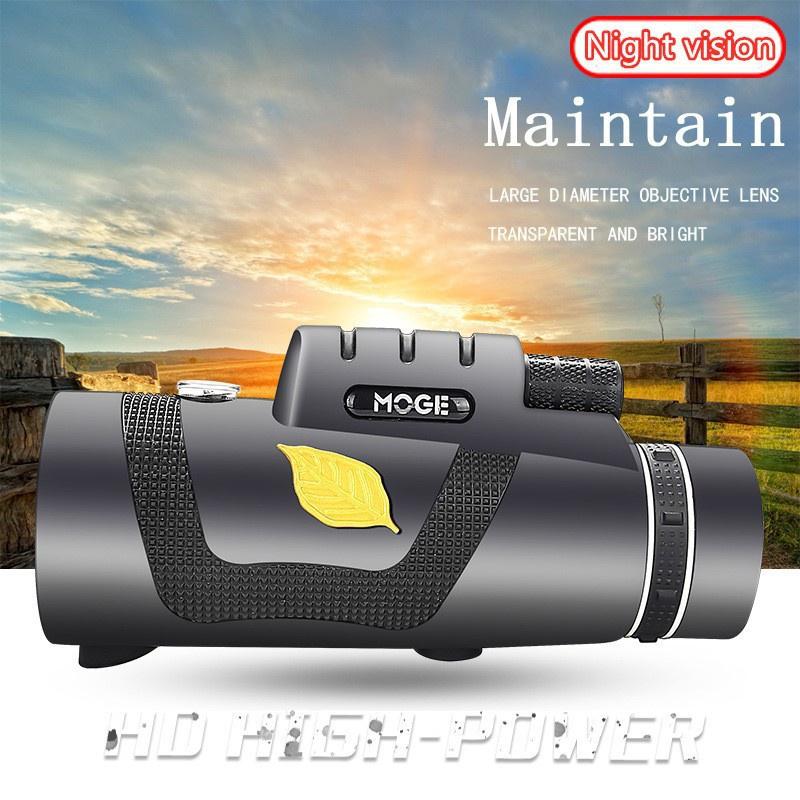 Telescop monocular portabil cu viziune nocturnă la distanță lungă 1200m/8000m pentru plimbare în aer liber