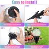 1Pcs Extra Large Solar Globes Lights Outdoor Multi-Color Pre Lit Crystal Ball Light Waterproof Lawn Solar Light