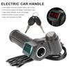 Electric Bike Scooter Throttle Grip Handlebar with Power Switch Key 24/36/72V E-bike LED Display Controller Handle Accessories