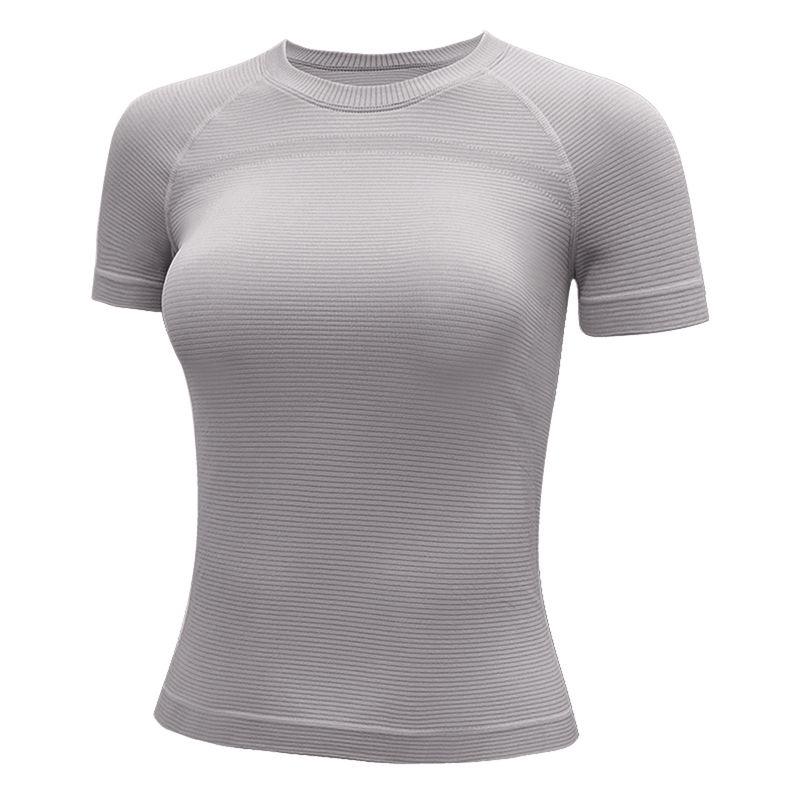 Mitaogirl Kendall Quick-Drying Top Women Slim Fit Running Yoga Workout Clothes Breathable Thin Sports Short Sleeve T-shirt