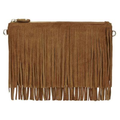 Mightypurse - Fringed Pouch AND Phone Charger Brown