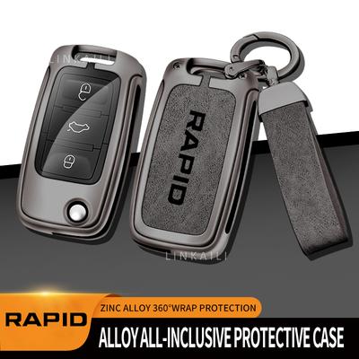 Suitable for Skoda Rapid 2022, 2020, 2019, 2018, 2016, 2015, 2013 Zinc Alloy Car Keybox Cover Bracket Shell