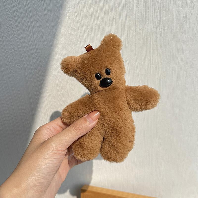 1ks dětská taška pro děti Dámská taška Příslušenství pro kutily Kawaii Malý plyšový medvídek Přívěsek na klíče batoh Přívěsek na klíče Roztomilý přívěsek na klíče do auta