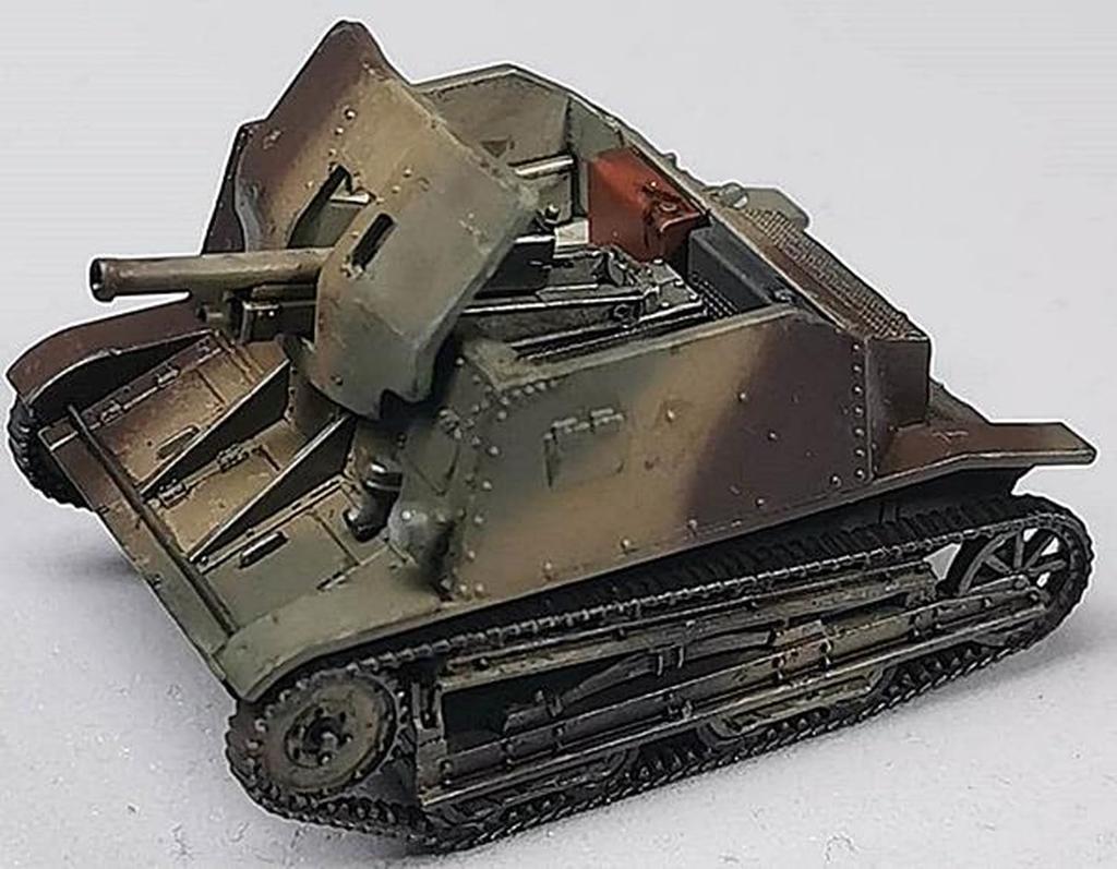 FTF 1/72 Scale Polish TKD 47mm Self-Propelled Gun Plastic Model Kit PF72100 (Tank)