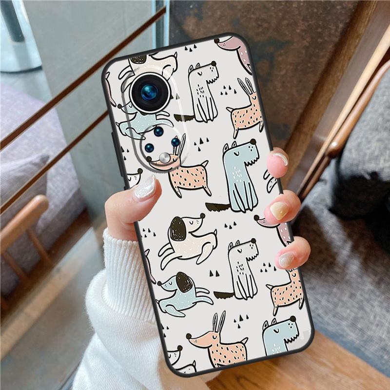 French Bulldog Beagle Dogs Pattern For Honor Magic 8 Pro 7 6 5 Lite Case Cover For Honor 200 400 50 70 90 X8a X8b X9a X9b X9c