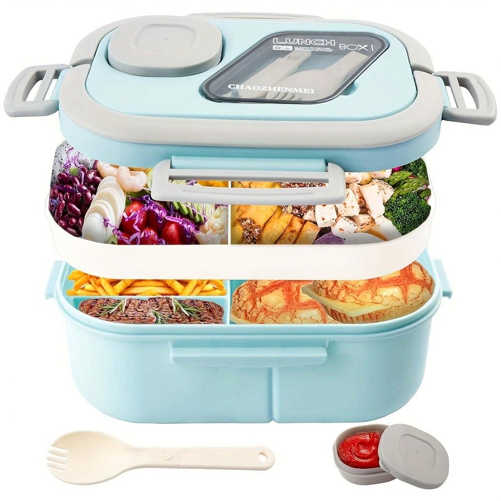 1 Bento-Box für Erwachsene, Salatbehälter, Groß 40,5 oz. Salatschüssel, Bento-Schale für Toppings