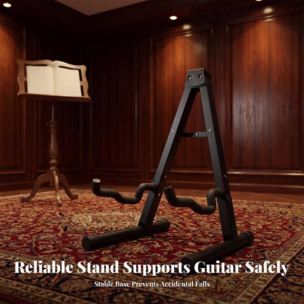 Triangular Guitar Stand Foldable Folding Stable for Home