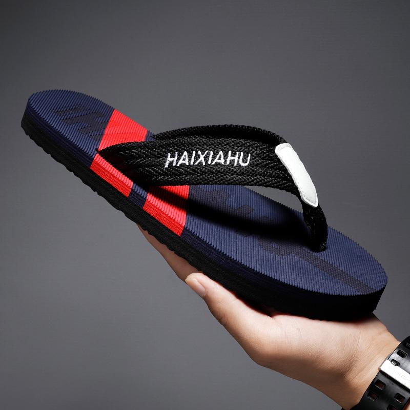 Fashion 2024 Summer New Men's Flat Sandals Fashion Comfortable Non-slip Beach Flip-flops Light Casual Men's Shoes Family Shoes