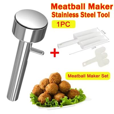 Nerezový výrobník falafelových kuliček Velký výrobník falafelových kuliček Masová kulička Krevety Stroj Nepřilnavý Nástroj na lisování masa Kuchyňské náčiní