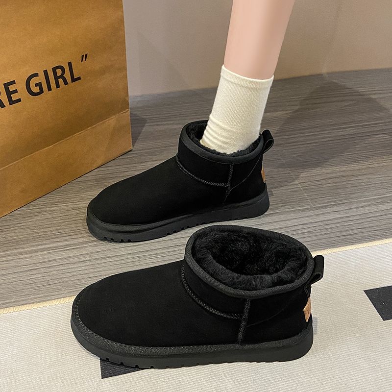 Snow Boots Women's Shoes Boots Thickened Cotton Shoes Winter Winter Boots Women's Cotton Boots Non-slip and Wear-resistant Thickened Warm