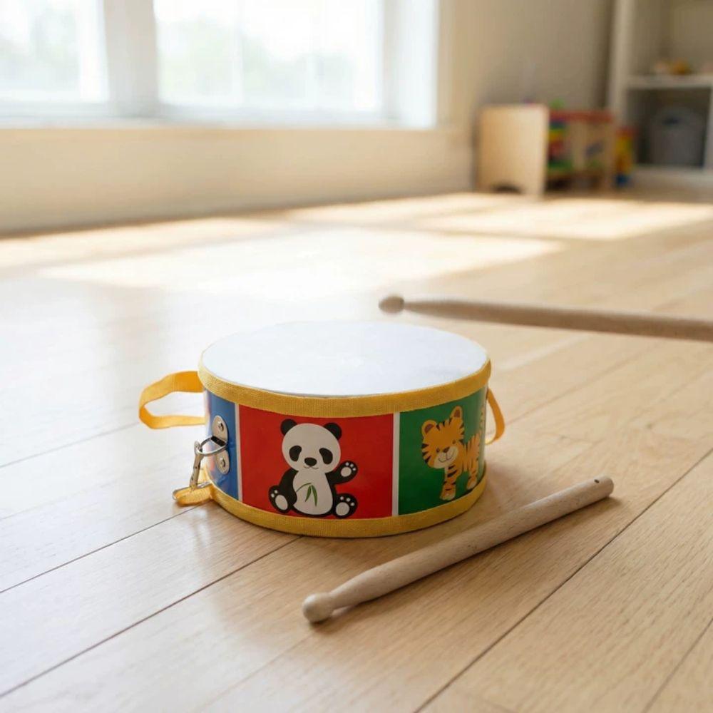 Montessori Instrument Hand Drum Toys Percussion Instrument Wood Kids Drum Toys  Children Preschool