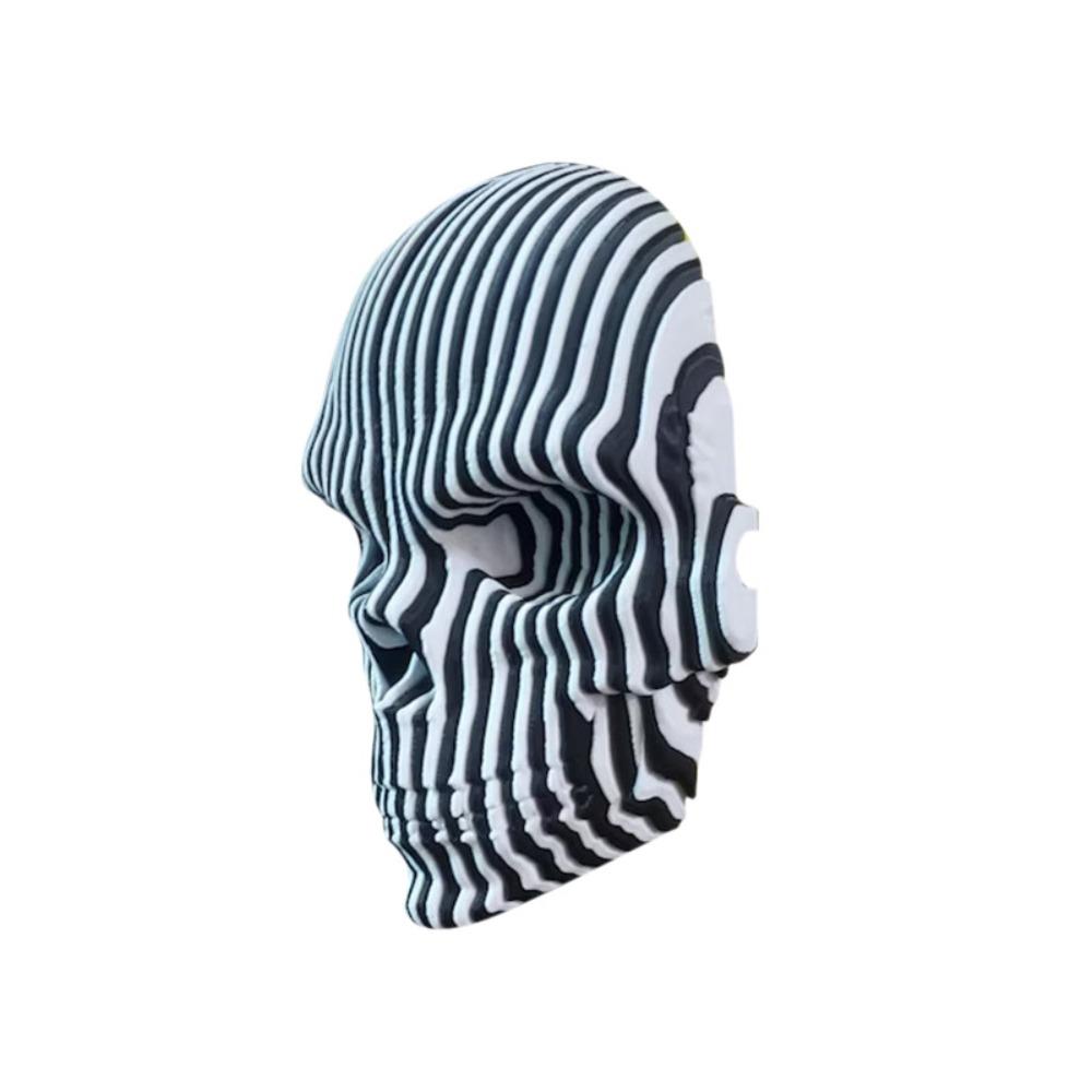 

Simulation 3D Printing Skulls Toys Model Luminous Quantum Skull Computer Ornament синий