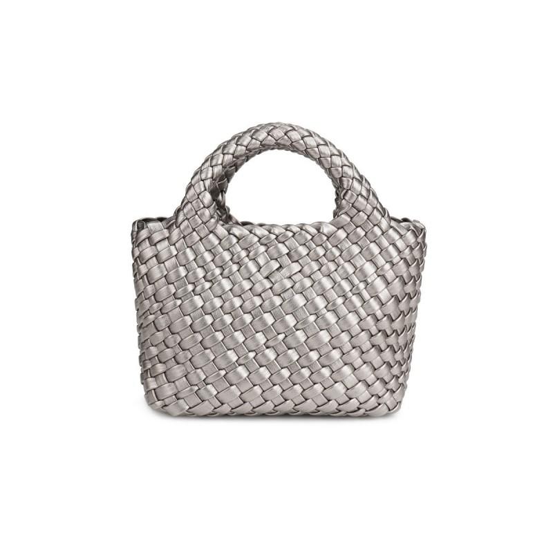 Handwoven Mini Tote Bag Women Crossbody Or Handheld PU Leather Lightweight Daily Use In 11 Colors