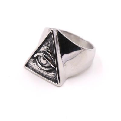 New Hot Selling Personalized Fashion Evil Eye Shaped Stainless Steel Ring