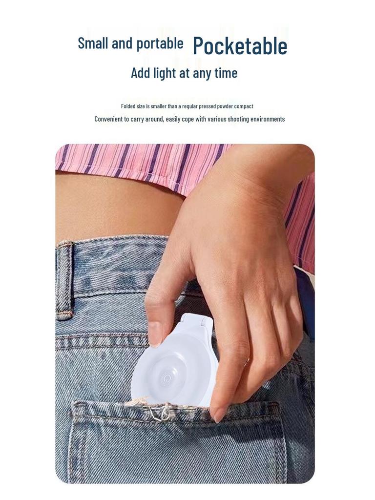 Portable Magnetic Fill Light for Apple: Ideal for Mobile Photography and Live Streaming