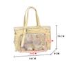 Baji Storage Bag Japanese Style Ita Bag Large Capacity Sweet Y2k Tote Bag Transparent Idol Anime Peripheral Display Package
