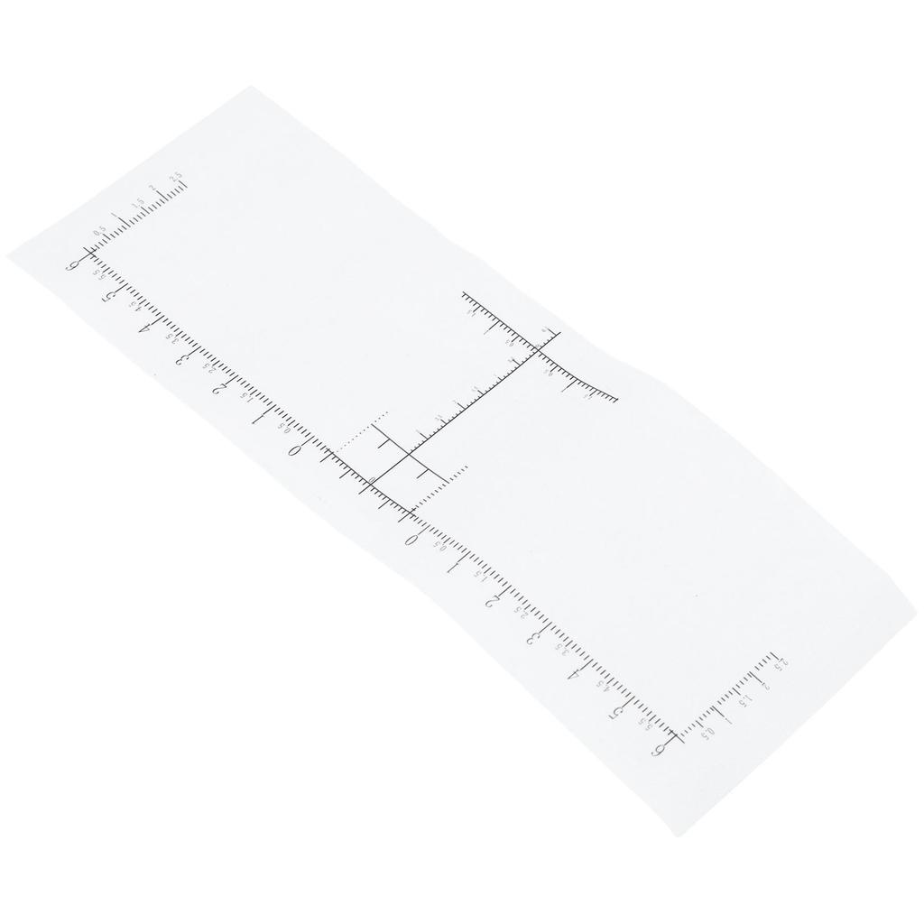 100pcs Eyebrow Ruler Disposable Eyebrow Ruler Sticker for Microblading with Standard Scale