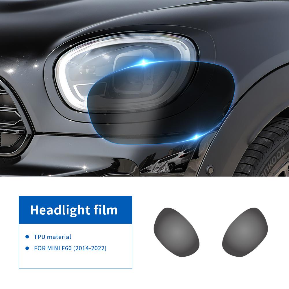 TPU Blackened Transparent Headlight Protective Film for Mini Cooper F54 F55 F56 F57 F60 (2014-2022)
