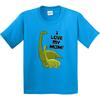Inktastic I Love My Mom With Baby And Mommy Brontosaurus Youth T-Shirt Mothers