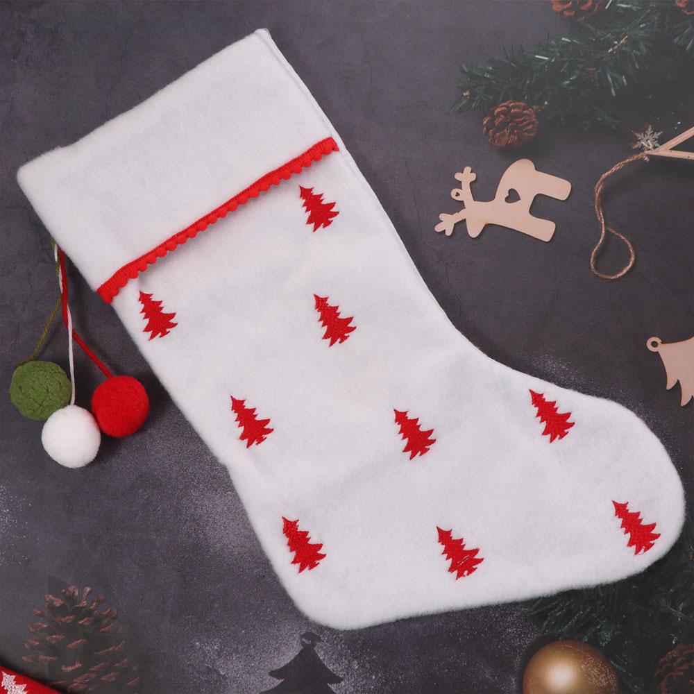 Xmas Tree Ornaments Christmas Stocking Large Size Gift Bag Christmas Gift Sock  Christmas Decor