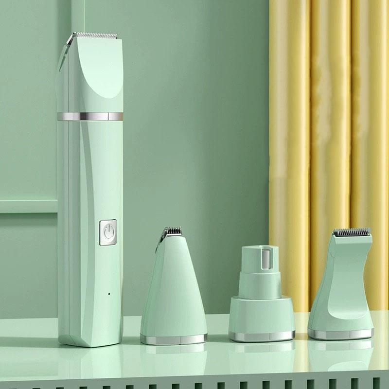 4-in-1 Multi-functional type c charge Dog Clippers Cordless pet Shaver Clippers Trimmers Low Noise Pet Grooming Tools