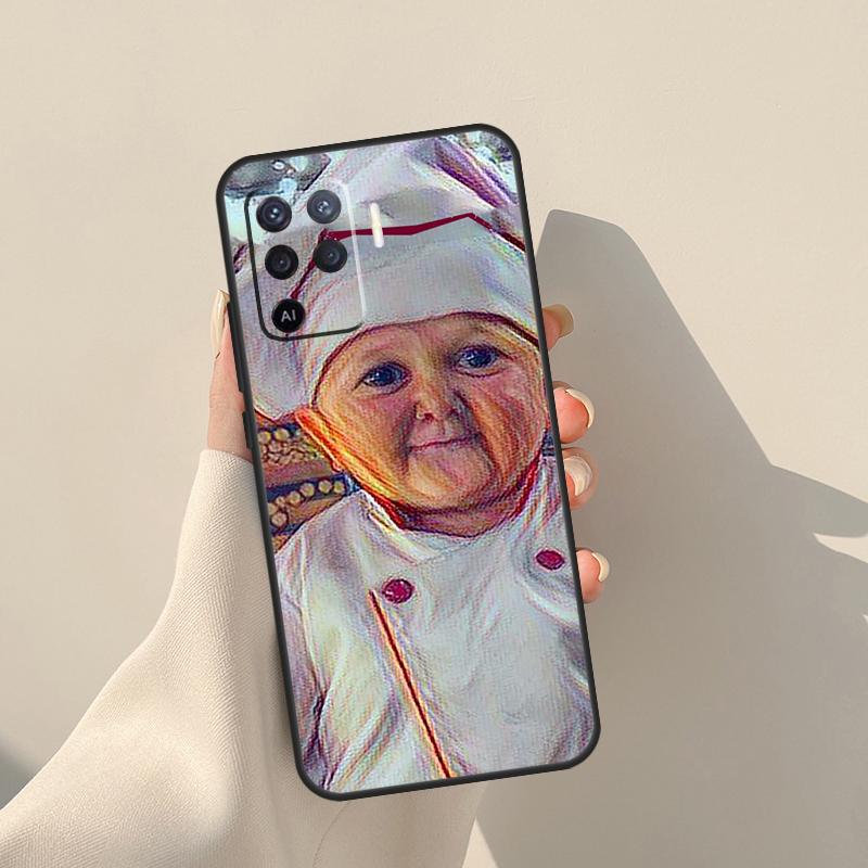 Funny Hasbulla Case For Oppo A94 A74 A54 A60 A80 A40 A18 A38 A58 A78 A98 A96 A76 A16 A15 A17 A57 A77 A5 Pro