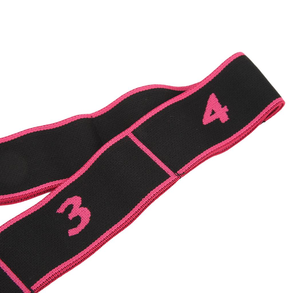Yoga Stretch Exercise Band High Elasticity Numbers Print Sports Resistance Strap for Fitness