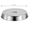 2pcs Round Raised Pot Lids Cover Stainless Steel Teppanyaki Cover Steak Dish Cover  Hotel Supplies