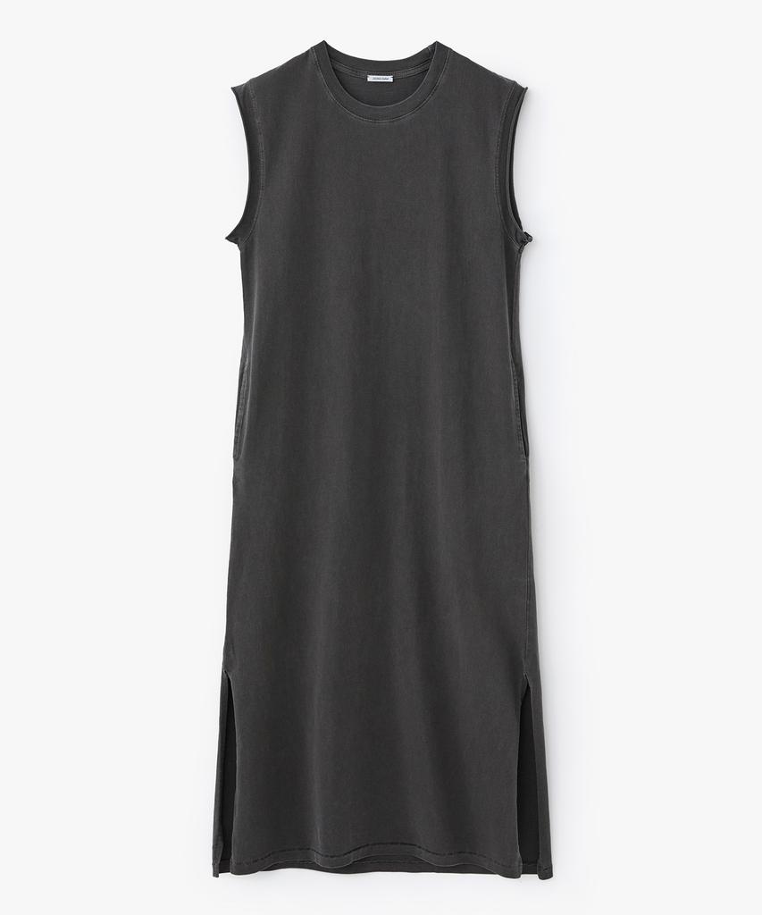 Jeonggamseutyudio Pigment Dyed Cut Off Sleeveless Long Dress_2 Color
