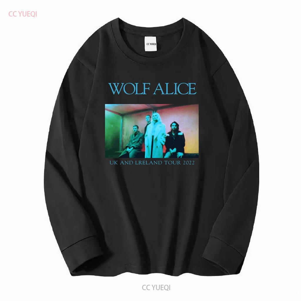 Wolf Alice Lipstick Tour T Shirt Cotton Black Unisex S To 5xl Hc1393 Vintage Washed Designer Clothes Stretched Stylish Homme Soft