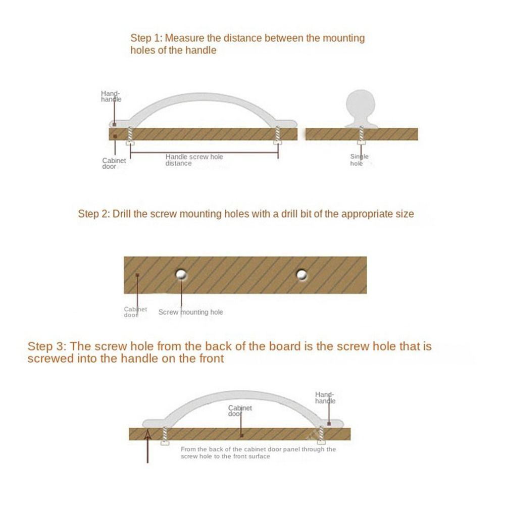 Hardware Door Knob Self-Adhesive Door Handlebar Fashion Door Handle  Door