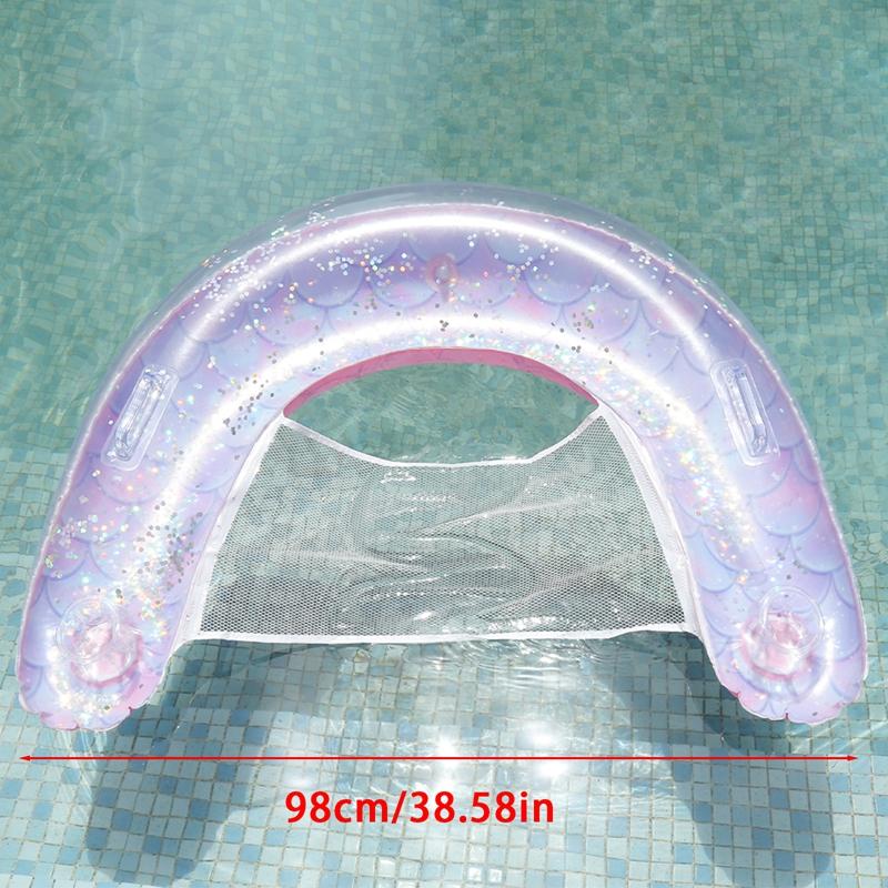 U-shaped floating row thickened swimming ring floating chair water floating inflatable bed recliner swimming equipment