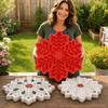 Reusable Stepping Stone Mold Sunflower Shaped Walkway Stone Mold  Backyard Decoration