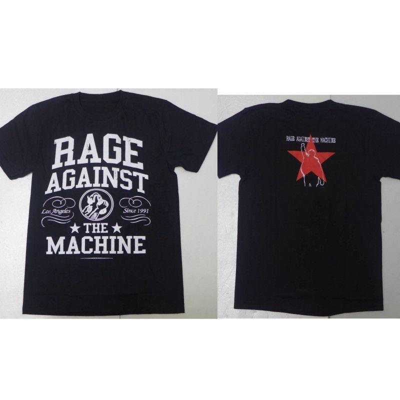 

Thai Version Rage Against The Machine Short Sleeve Rock Band TShirt with Violent Resistance Theme M