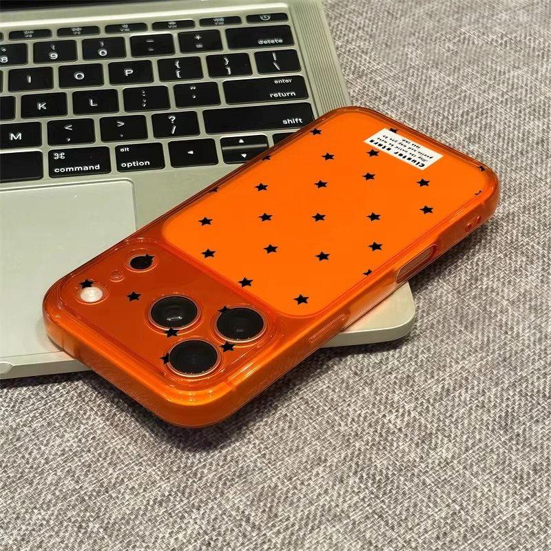 Personalized Black Star for Apple 17Promax Large Window Phone Case IP16/15/14 Matte 13 Soft 12
