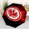Eintracht Frankfurt Aufdruck Automatischer Öffnungs-Schließ-Regenschirm, Tragbarer Faltregenschirm, für Outdoor-Pendeln Campingausflug, Ideales Geburtstagsgeschenk