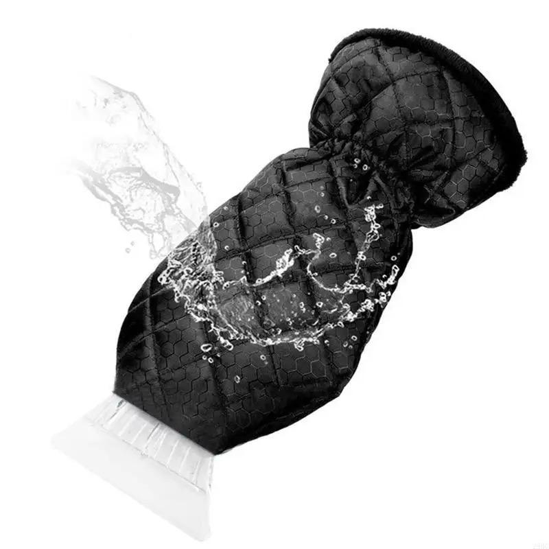 Ice Scraper Mitt Windshield Snow Scraper Gloves Waterproof Snow Remover Shovel