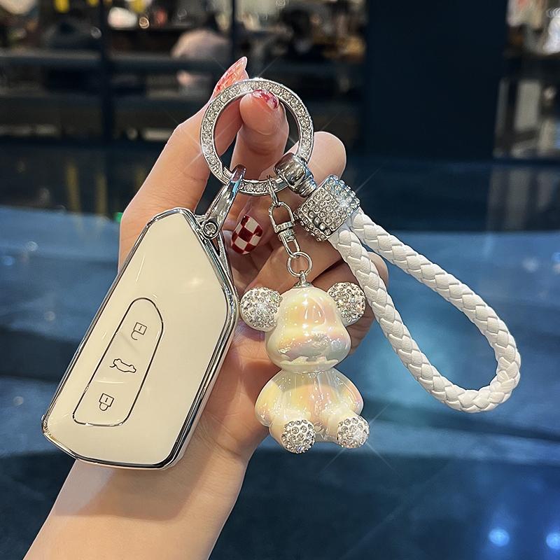 

Модный чехол для автомобильного ключа из ТПУ для VW Volkswagen Golf 8 ID3 ID4 Cupra Skoda Octavia A8 SEAT Leon MK4 Formentor Keychain