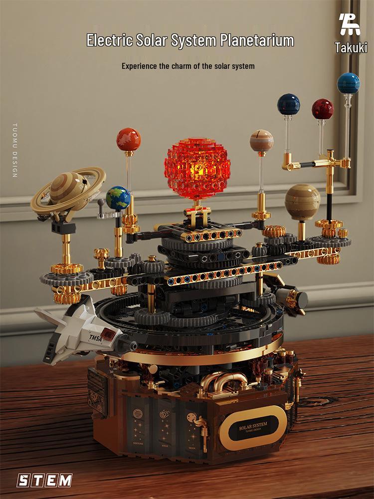 

Набор строительных блоков Tuomu T2004 - Оррери Солнечной системы - Совместим с Lego для научного образования и декоративного использования