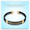 European & American Stainless Steel Two-Tone Woven Bracelet - Versatile Women's Accessory (10MM)