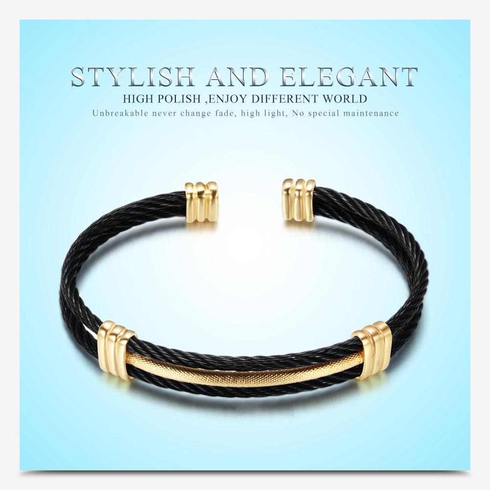 European & American Stainless Steel Two-Tone Woven Bracelet - Versatile Women's Accessory (10MM)