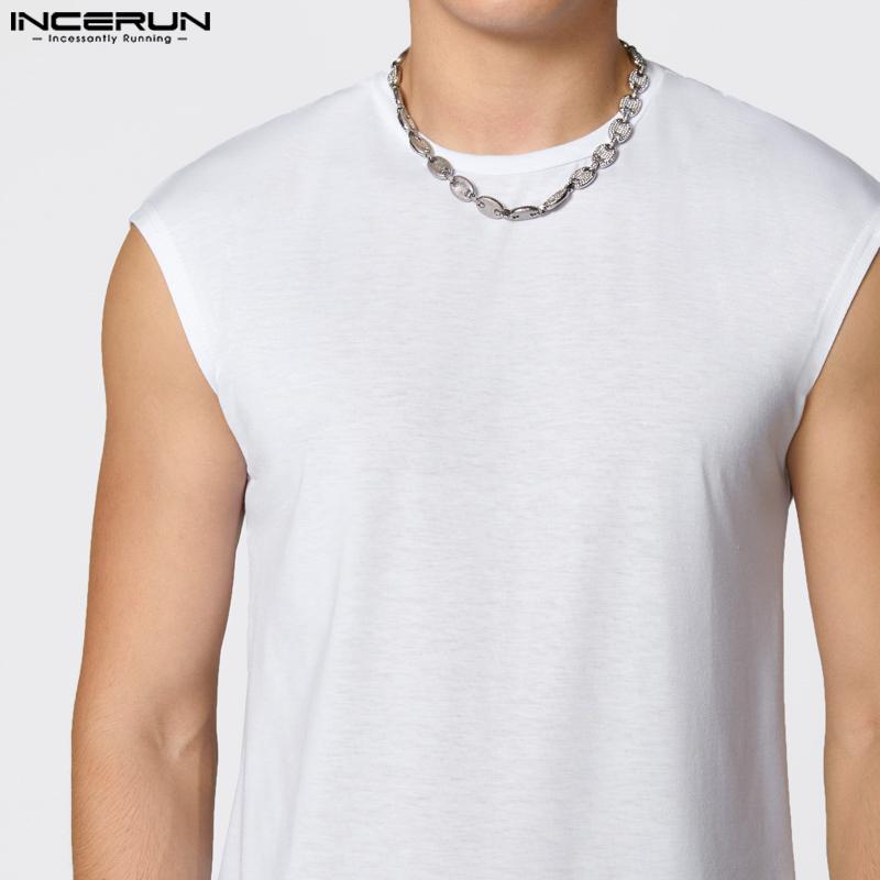 Oneck Casual Mens Incerun Sleeveless Sport Gym Slim Tank Tops