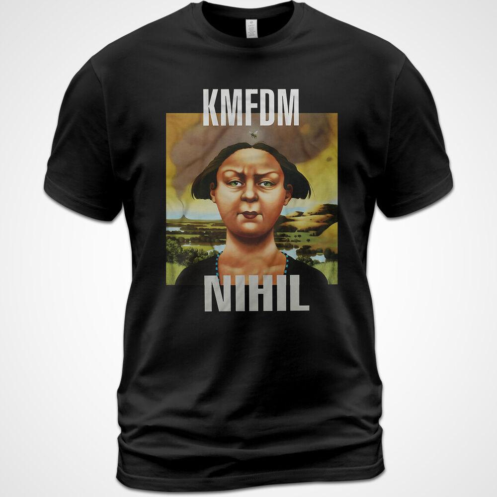 Cotton Shirt KMFDM Nihil Album Tee Sascha Konietzko Lucia Cifarelli Andy Selway Unisex T-Shirt XXXXL