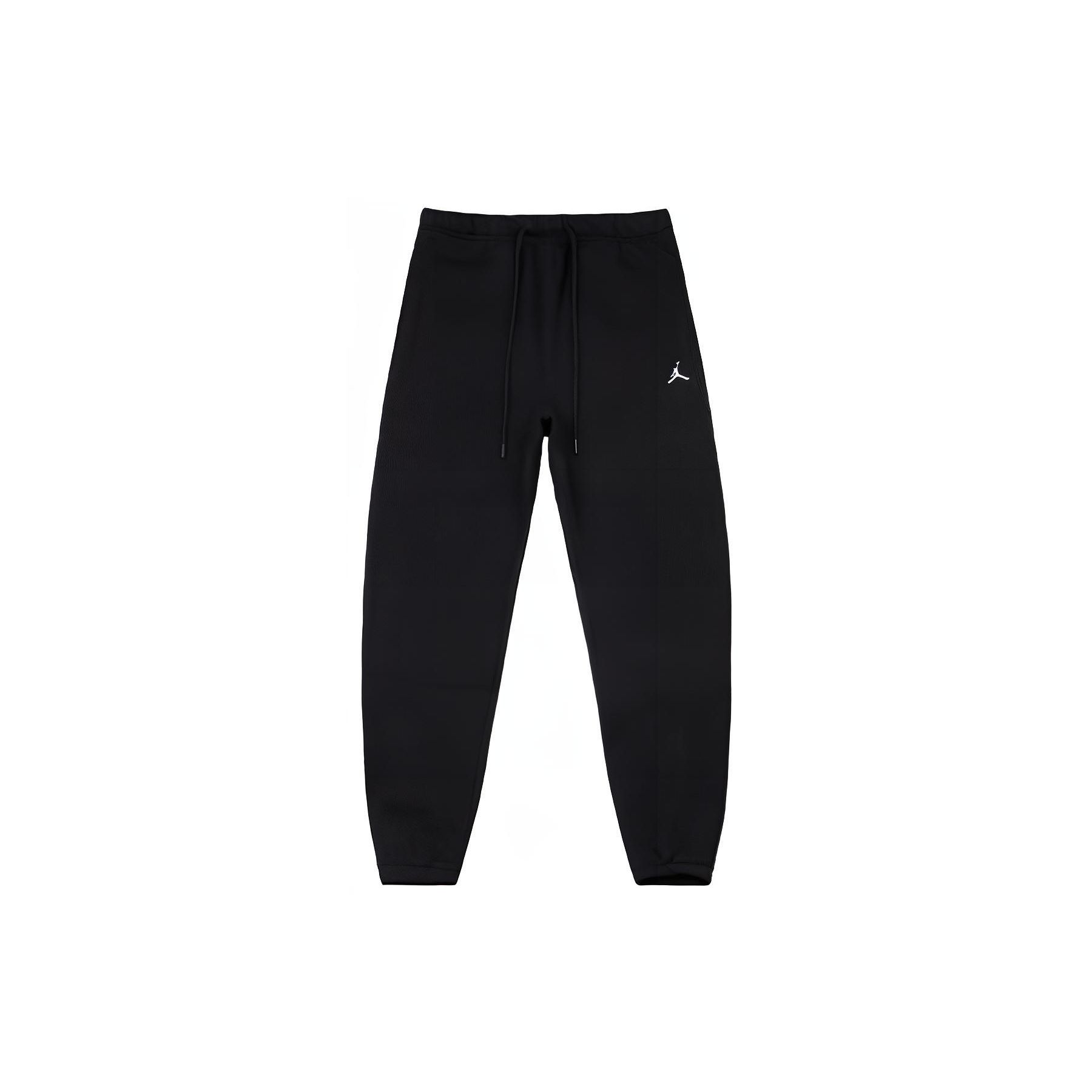 

Jordan однотонные тренировочные спортивные штаны с логотипом и шнурком, мужские брюки, черные DA9821-010 S