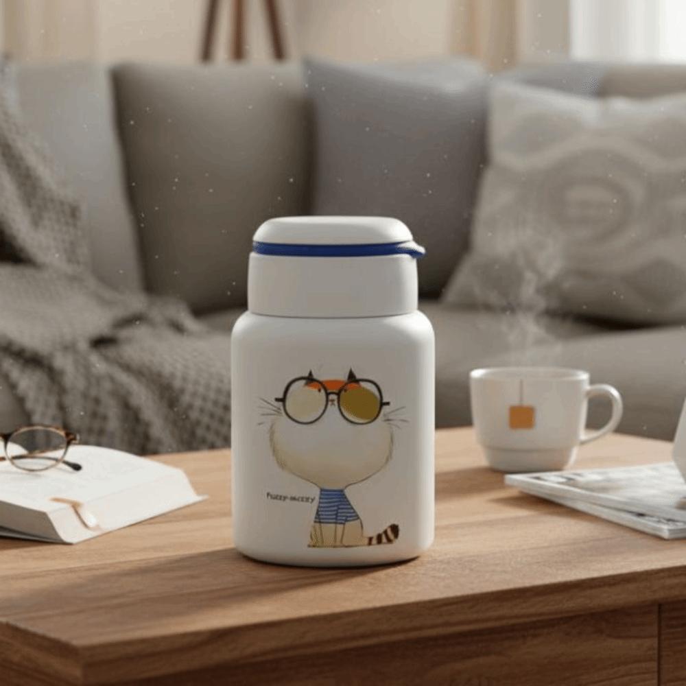 Stainless Steel Insulated Water Cup Cartoon Thermos Bottle Vacuum Thermal Cup  Travel