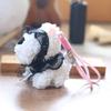 Dog Highland West Plush Keychain Backpack Decor Pendant Gift For Girls Children